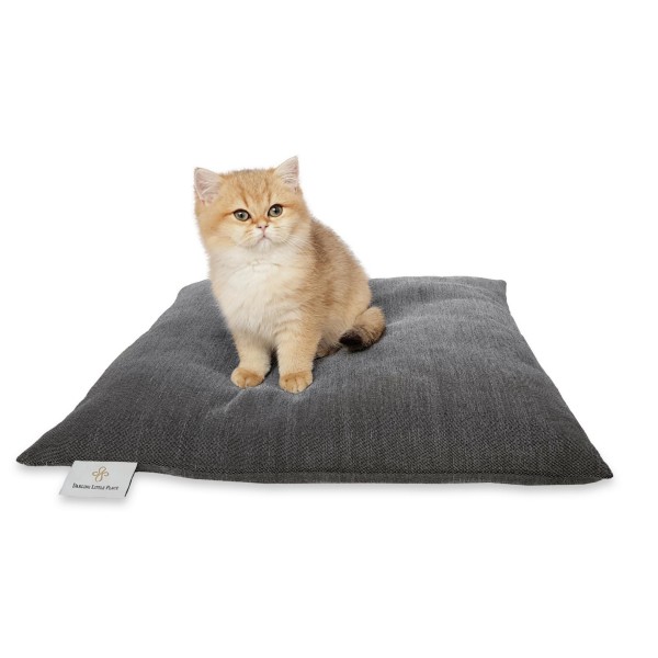 S lava solid 55x55cm DarlingLittlePlace Hundebett/Katzenbett schwarz einfarbig